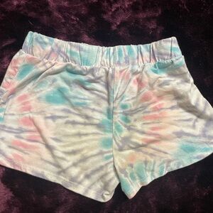 btween Pastel Tie-Dye Shorts